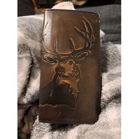 Bags | New Deer Long Bifold Wallet For Men And Outdoorsmen Rodeo Wallet ...
